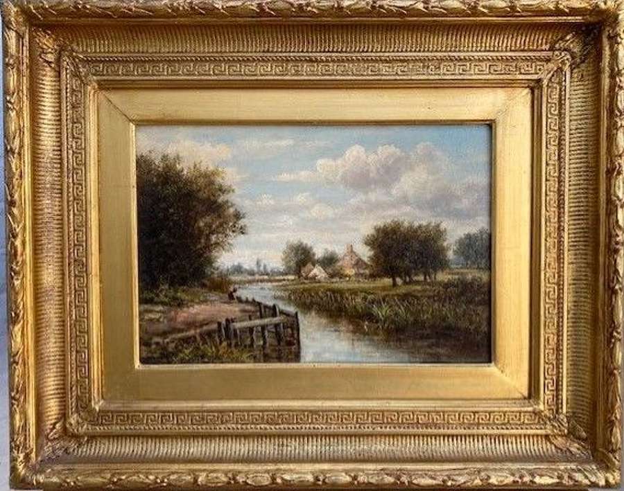 A late 19th century oil painting