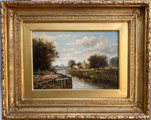 A late 19th century oil painting