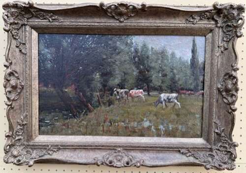 Early 20th century oil painting on canvas