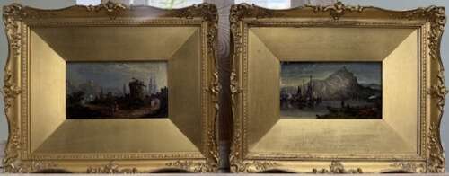 Pair of 19th century finely painted oil paintings on panels