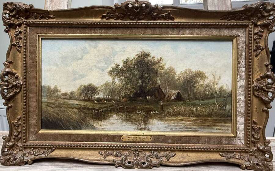 Late 19th century oil painting on canvas