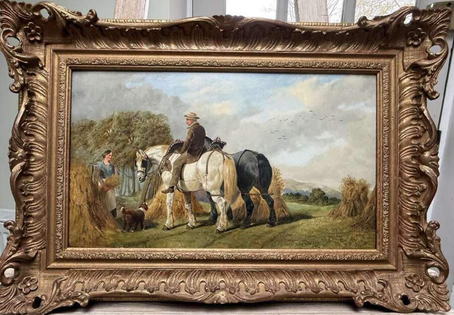Cart Horses Home from Harvesting
